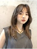韓国風2way前髪×レイヤーカット