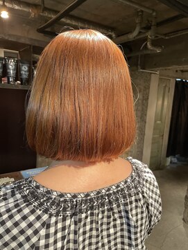 ロイジー(roijir) 表参道roijir　ハイトーンオレンジ×ミニボブ