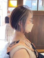 トト 船橋店(toto.)&nbsp;黒髪/グレーベージュ/レイヤーロング/前髪パーマ[西船橋/津田沼]