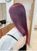 暖色カラー　韓国風　【ブリーチカラー　パープルカラー】