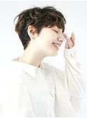 ベリーショート／似合わせパーマ/アッシュカラー[銀座ショート]