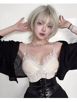 アリー(ally) 姫カット中性ウルフカットボブウルフショートウルフ姫ウルフ