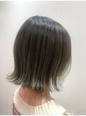 切りっぱなしオリーブアッシュカラー！