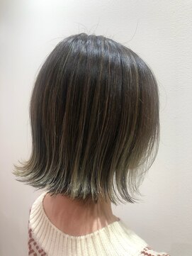 ラベスト バイ セロ 池袋メトロポリタン前(LOVEST by CERO) 切りっぱなしオリーブアッシュカラー！