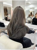 《石塚》ブリーチなしオリーブベージュレイヤーカット