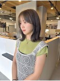 グレージュ×似合わせカット【透明感カラー/岡崎】