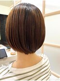 ショートボブ/ナチュラルストレート