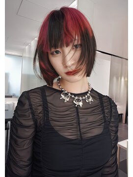 ラシク(RASHIKU) マッシュボブ#ルーツカラー#ボルドーカラー