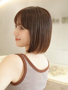 ワン 平塚(ONE009) オリーブベージュ/ウェットヘア /レイヤーカット /平塚