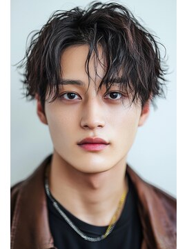 カグヤ(Kaguya) センターパートツイストスパイラルパーマ刈り上げツイスト