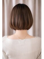 カバーヘア イヴ 戸頭店(COVER HAIR EVE)&nbsp;□斜めバング前下がり美髪切りっぱなしボブ404戸頭20代30代40代