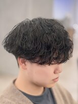 ネクストメンズ 表参道(NEXT men's)&nbsp;ダークアッシュ/ニュアンスパーマ/韓国マッシュ/スペインカール