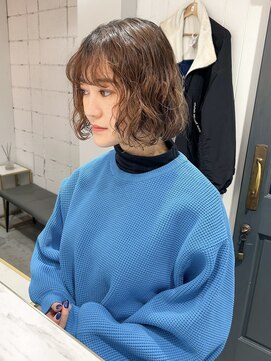 レトン 銀座(leton) ボブパーマ/くせ毛カット/ショートボブ/ニュアンスパーマ/銀座