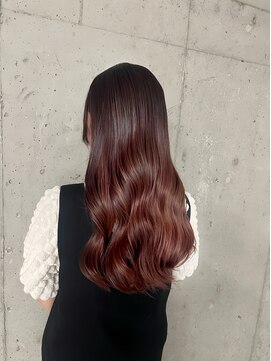 リリアン(ReLien) ブリーチなしダブルカラーで叶えるカシスレッド！