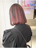 ボブ/ミルクティーベージュカラー/ブリーチ/丸みショート/原宿