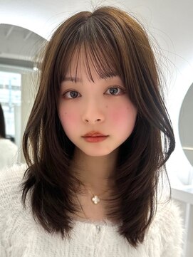 ヘアーサロングランデ(HAIR SALON GRANDE) ハイライトカラーミルクティーベージュレイヤーカット