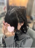 猫耳ヘアセット