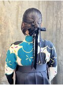 【卒業式】ダウンセットカチモリリボンのヘアアレンジ