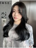 韓国風くびれレイヤーロング