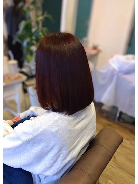 ヘアアトリエ ナイン(hair atelier nine) イメチェン/マロンベージュ/刈り上げボブ/美髪/福島市