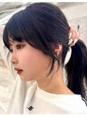韓国レイヤー/ワインレッド/マロンベージュ/イメチェン/八幡山