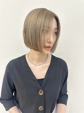 セイドット リー(Say. Ree) say.ミニボブ/くびれボブ/レイヤーボブ/ミルクティーベージュ