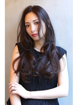 マルフェ 天王寺(marfe) 【marfe】レイヤーカット＿ニュアンスパーマ＿艶カラー＿ロング