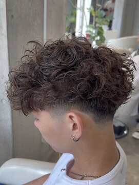 エデアンホンテン メンズサロン(EDEAN 本店 (旧:EDEAN 上通)) 熊本メンズカット スペインカール ブラウン