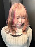 スラッシュカラー/デザインカラー/ブリーチカラー/表参道/原宿