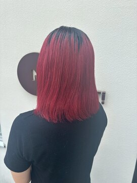 エヌアンドエーコンティ(N&A CONTi) 個性派ボブスタイル◎ビビットピンク/ミディアム/Wカラー