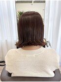 新色イルミナカラー　アースベージュカラー×外はねボブ