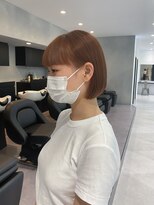 エン 栄店(enne)&nbsp;オレンジブラウンのボブ