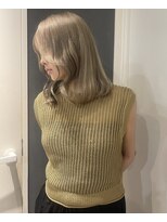 ソワンドゥブレスシエン 堀江店(soin de brace CIEN)&nbsp;blonde milk tea×韓国風顔周りカット