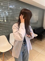 クラップス 上永谷(CLAPS)&nbsp;黒髪ストレートロングレイヤーミディアム髪質改善ストレートヘア