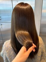 オーガニック リブ 川越(organic+live) 冬カラー◎大人可愛いオリーブブラウンくびれミディ20代30代