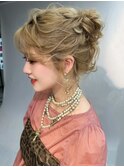 【ChaoMICHI yu-ka】 アップスタイル お団子ヘア お呼ばれヘア