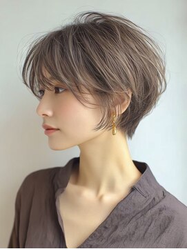 ハーツ(Heart's) 白髪ぼかし脱白髪染め大人ショートボブ40代50代60代♪