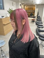 セイル(Sail) アプリコットオレンジくびれヘアチェリーレッド×髪質改善8.5