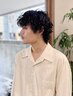 【平日限定クーポン★】メンズカット+パーマ+頭浸浴+クリームスパ+MB