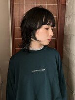 マイル 渋谷(mile)&nbsp;【SATSUKI】ウルフカット/レイヤー/オリーブインナーカラー