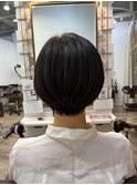 大宮/ミルクティーブロンド/ダークブルー/デジタルパーマ
