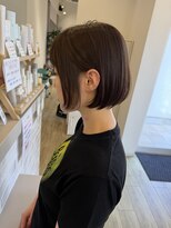 ジュエ ヘアー デザイン(Jue hair design)&nbsp;ショコラブラウン　大人可愛いミニボブ／２０代/知立市