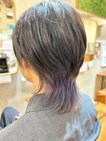 チルアウト 塚口本町店(chill out)&nbsp;マッシュウルフ×裾カラー パープルアッシュ