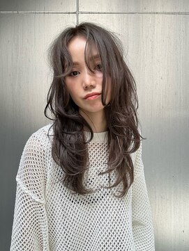 シェリ 天神(CHERIE) ロングレイヤー×アッシュグレー［福岡/天神/大名/美容室］