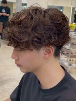フィフス 大分(fifth)&nbsp;大分シャドウパーマメンズカットラウンドマッシュツーブロック