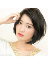 アンカルヘアー(ancal hair) ”かきあげバング”×ショートボブ