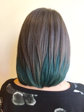 ループヘアーデザイン 谷塚店(ROOP Hair Design) ウッドグリーンボブ。