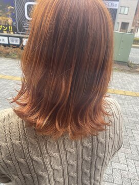 アース 町田店(HAIR & MAKE EARTH) 韓国風オレンジカラー