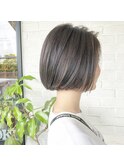 透明感カラーボブ