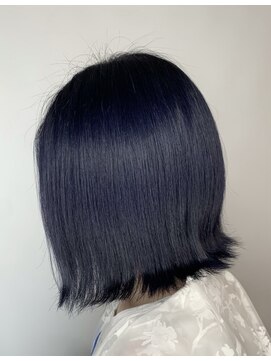 ヘアデザイン ファブロ(hair design FABRO.) ネイビーカラー♪